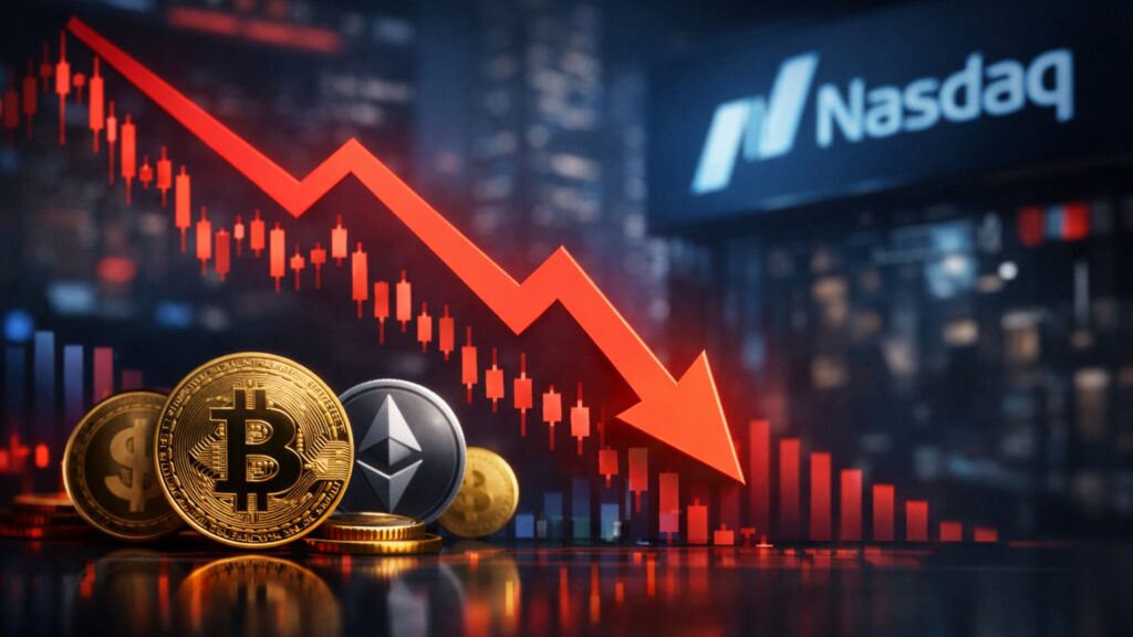 Crypto Stocks Slide as Nasdaq Correction 