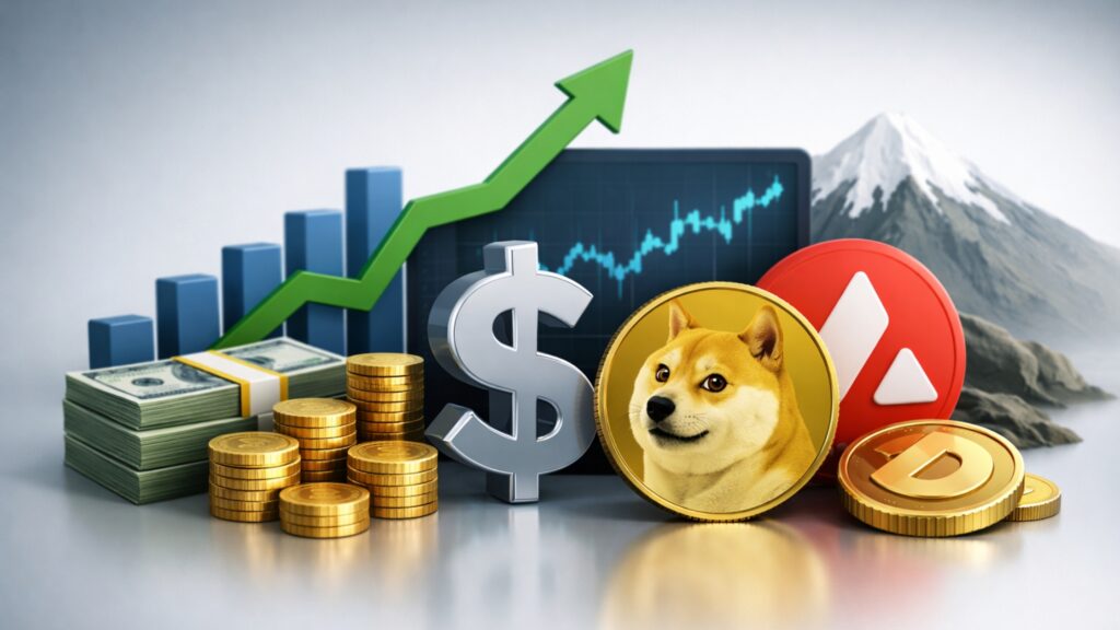 DOGE Rallies and AVAX Holds Support