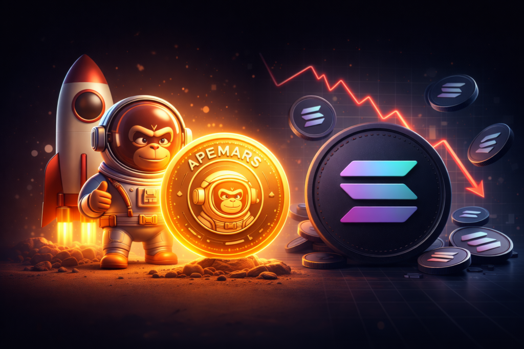 APEMARS Gains as Solana Drops