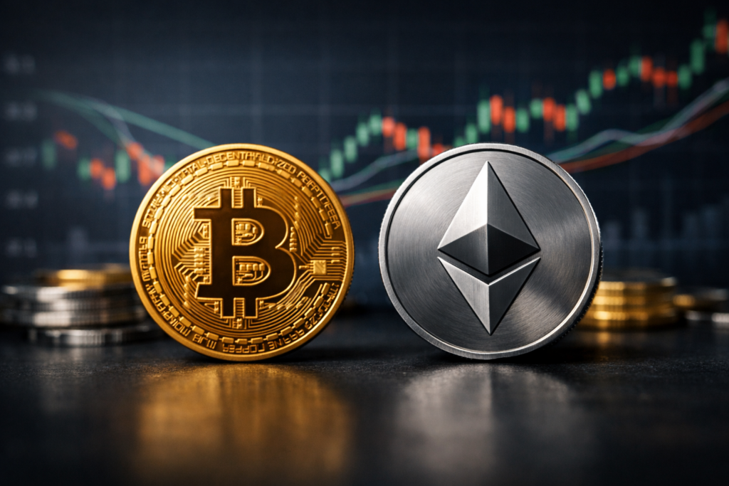 Bitcoin and Ethereum Price Today