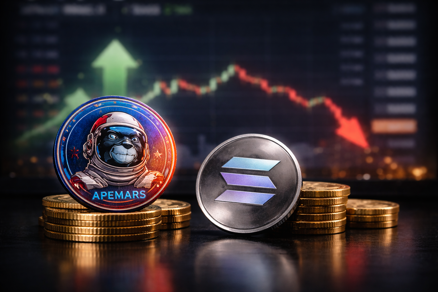 APEMARS Gains as Solana Drops