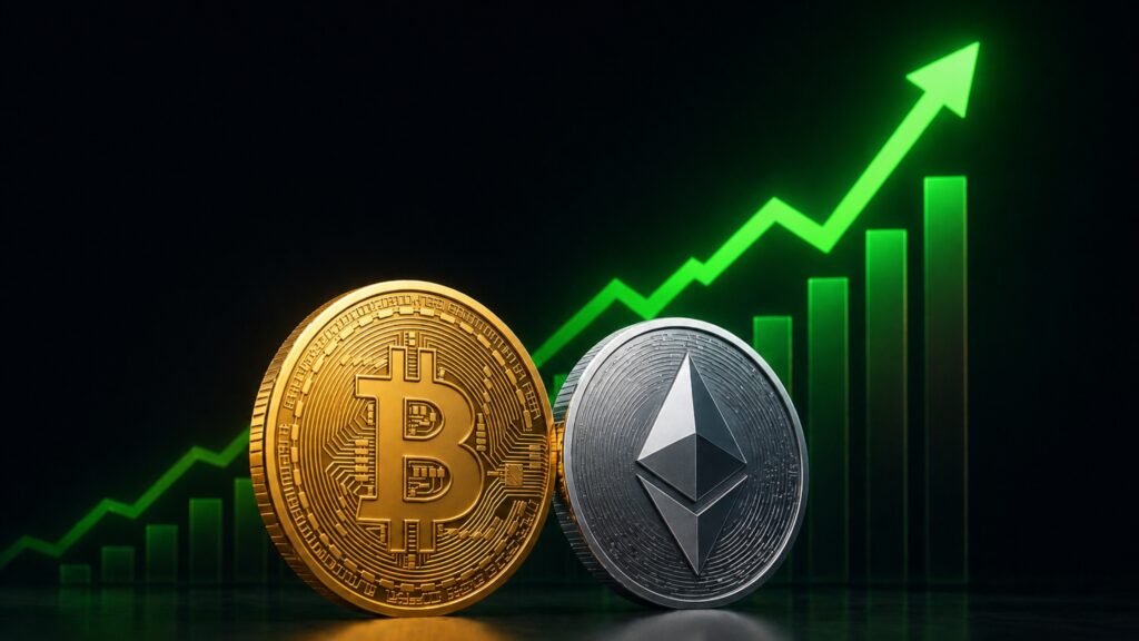 Bitcoin and Ethereum Prices Rise