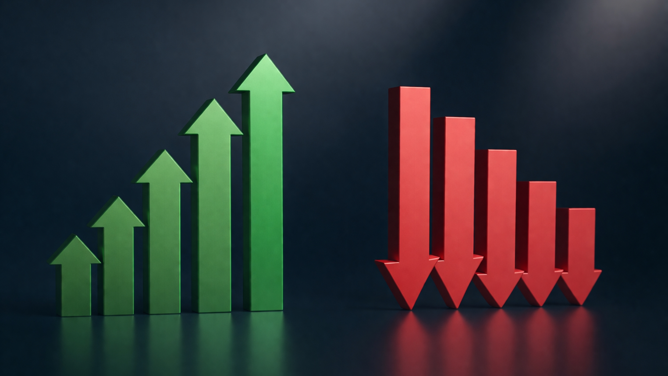 Gainers and Losers in a Volatile Landscape