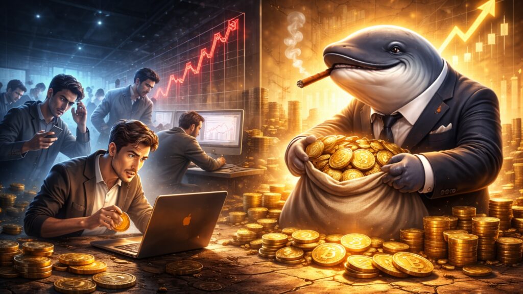 Retail Sells as Whales Load