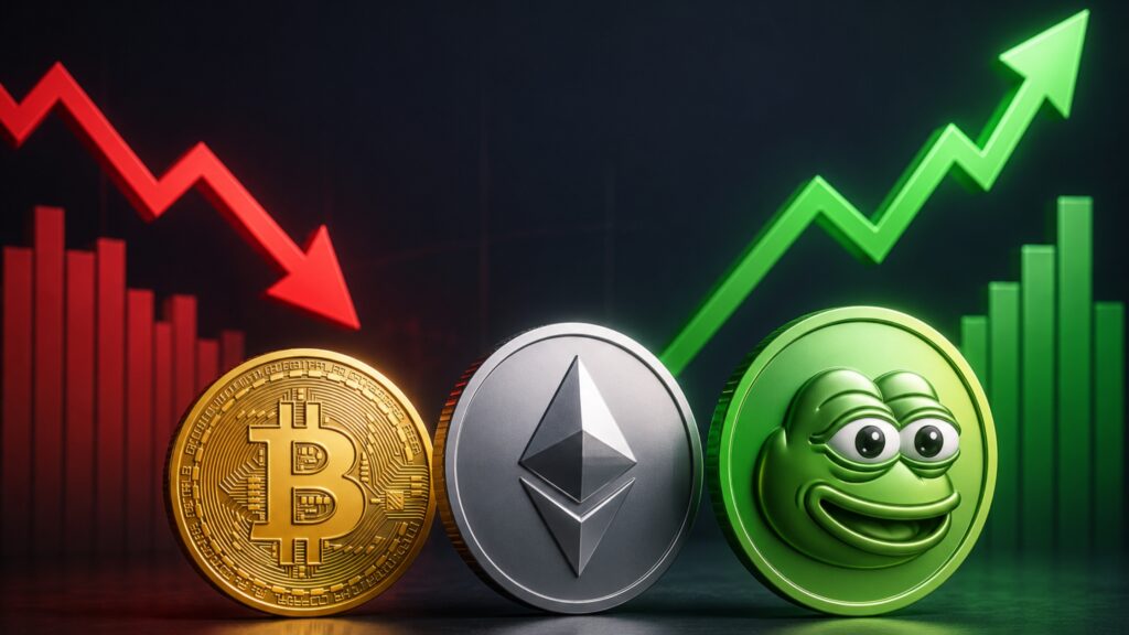 Crypto market mixed movement