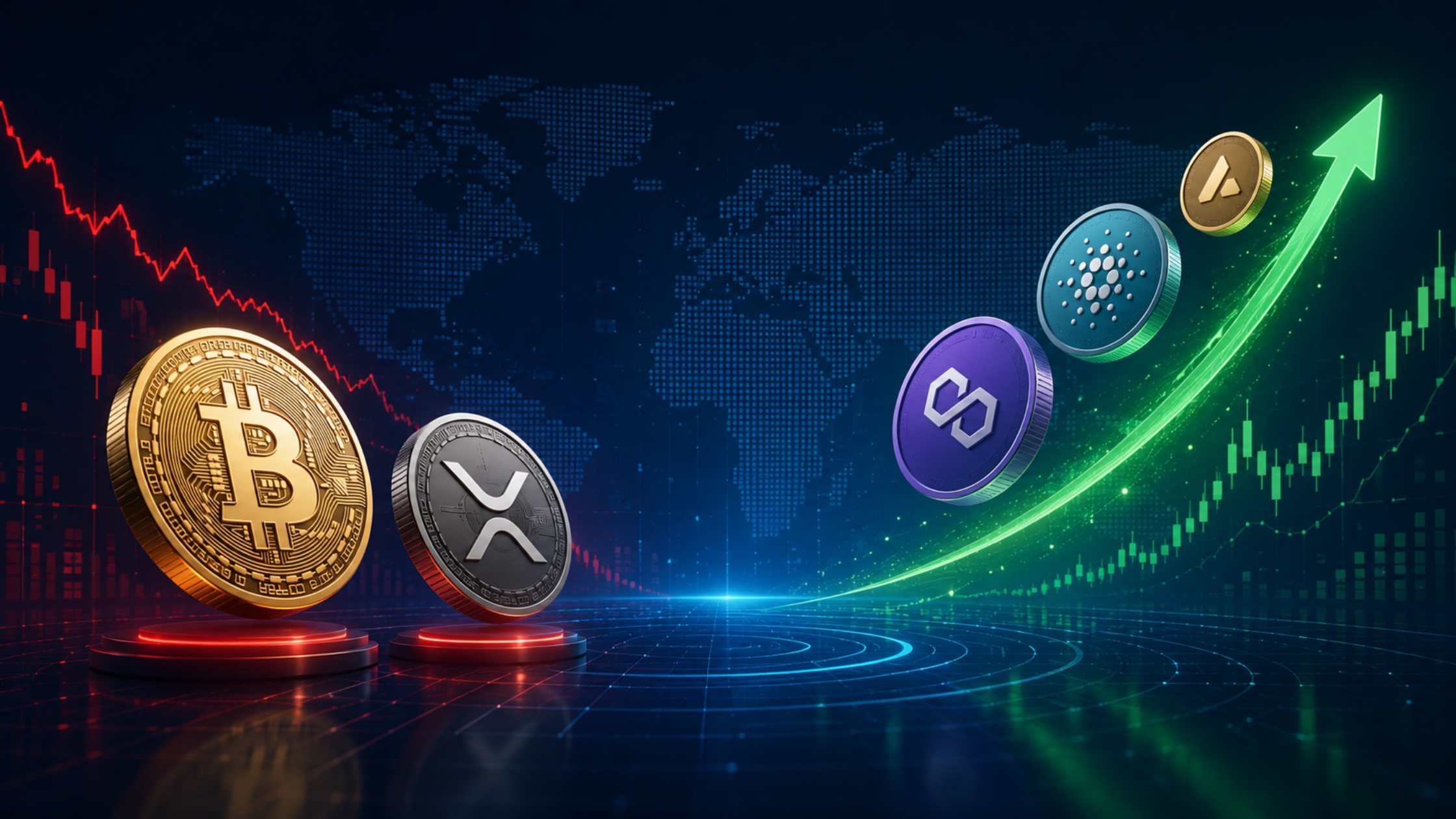 Top coins drive momentum