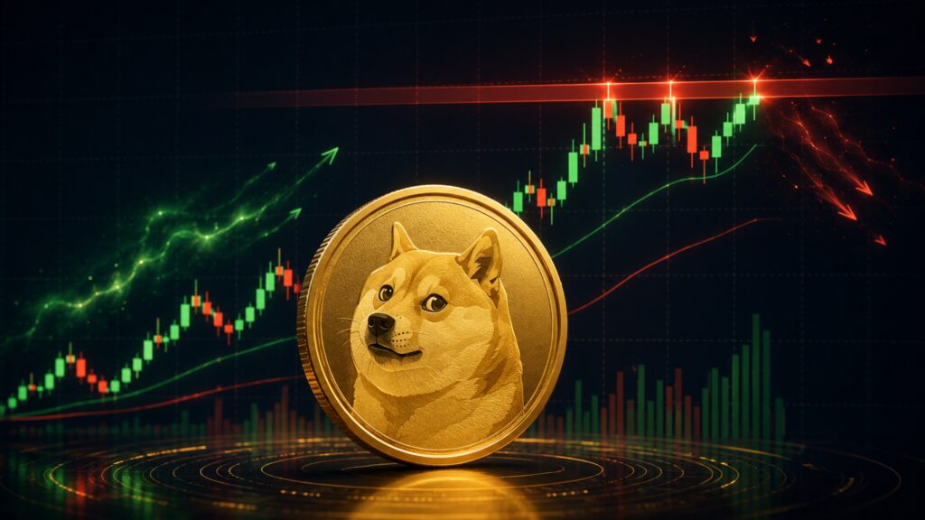 Dogecoin tests key resistance