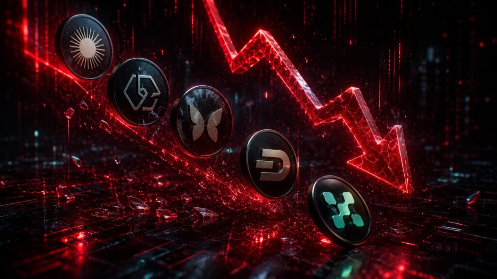 Biggest crypto losers today
