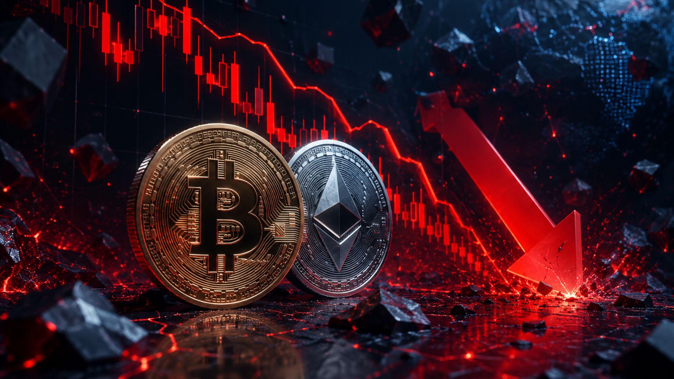 Bitcoin Ethereum Market Decline