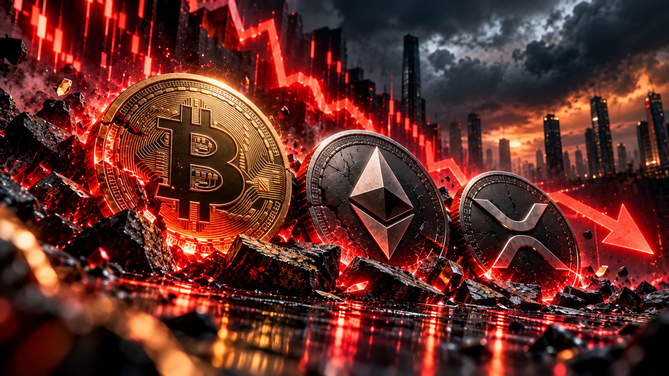 Bitcoin Ethereum XRP Under Pressure