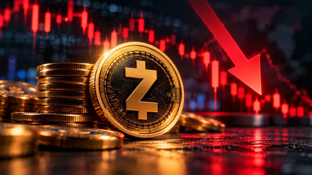 ZEC price falls amid market pullback