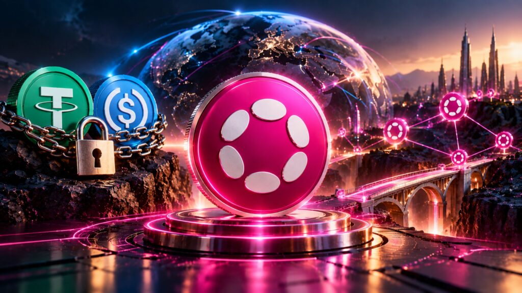 Polkadot dotUSD stablecoin ecosystem concept