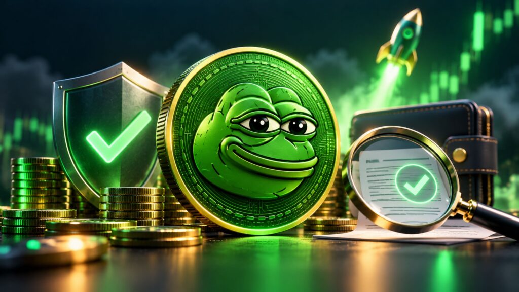 Pepeto crypto coin with security verification