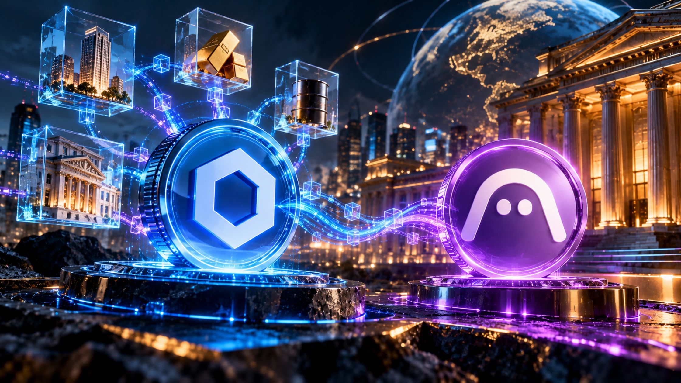 Chainlink Aave tokens powering RWA lending