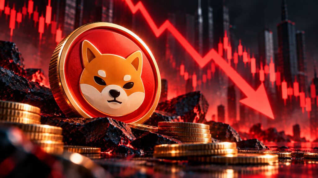 SHIB coin price crash illustration
