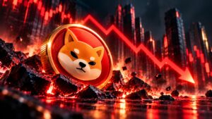 SHIB coin price crash illustration