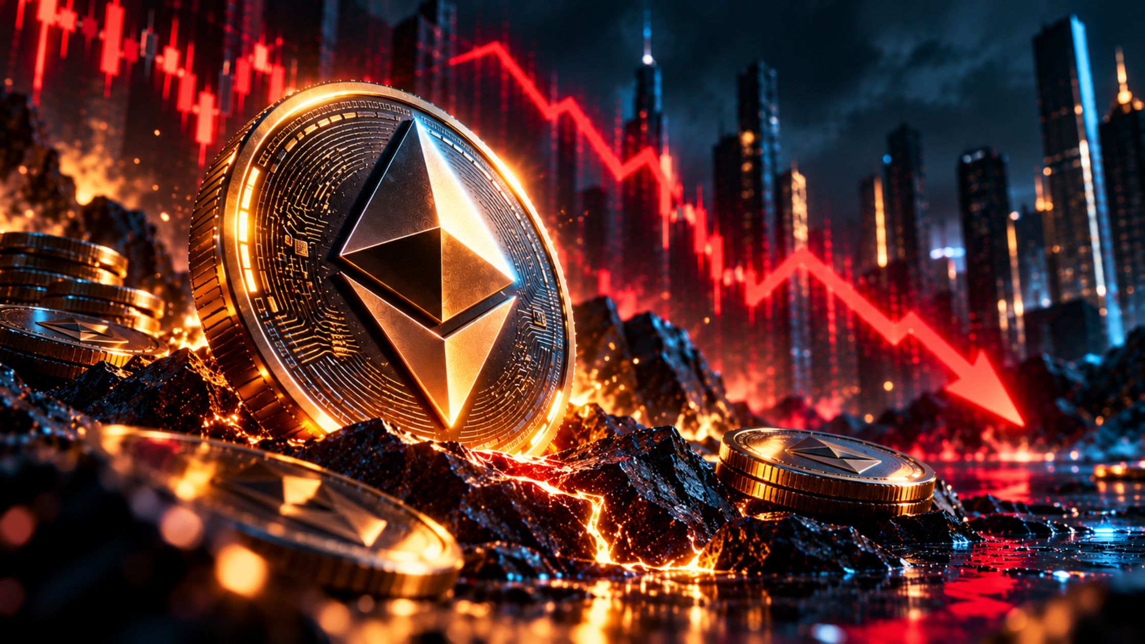 Ethereum price drop market pressureEthereum price drop market pressure