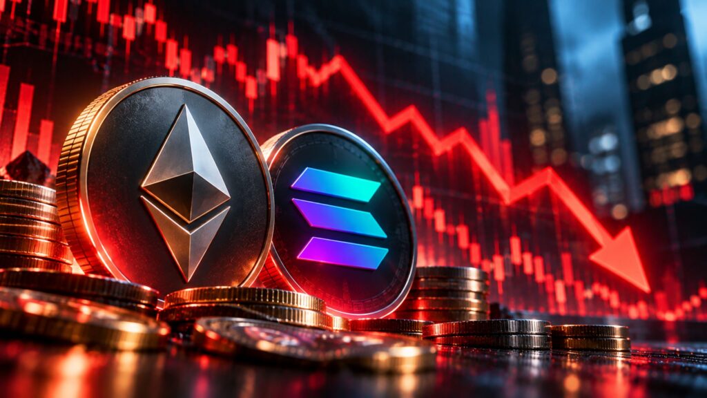 Ethereum Solana ETFs record outflows