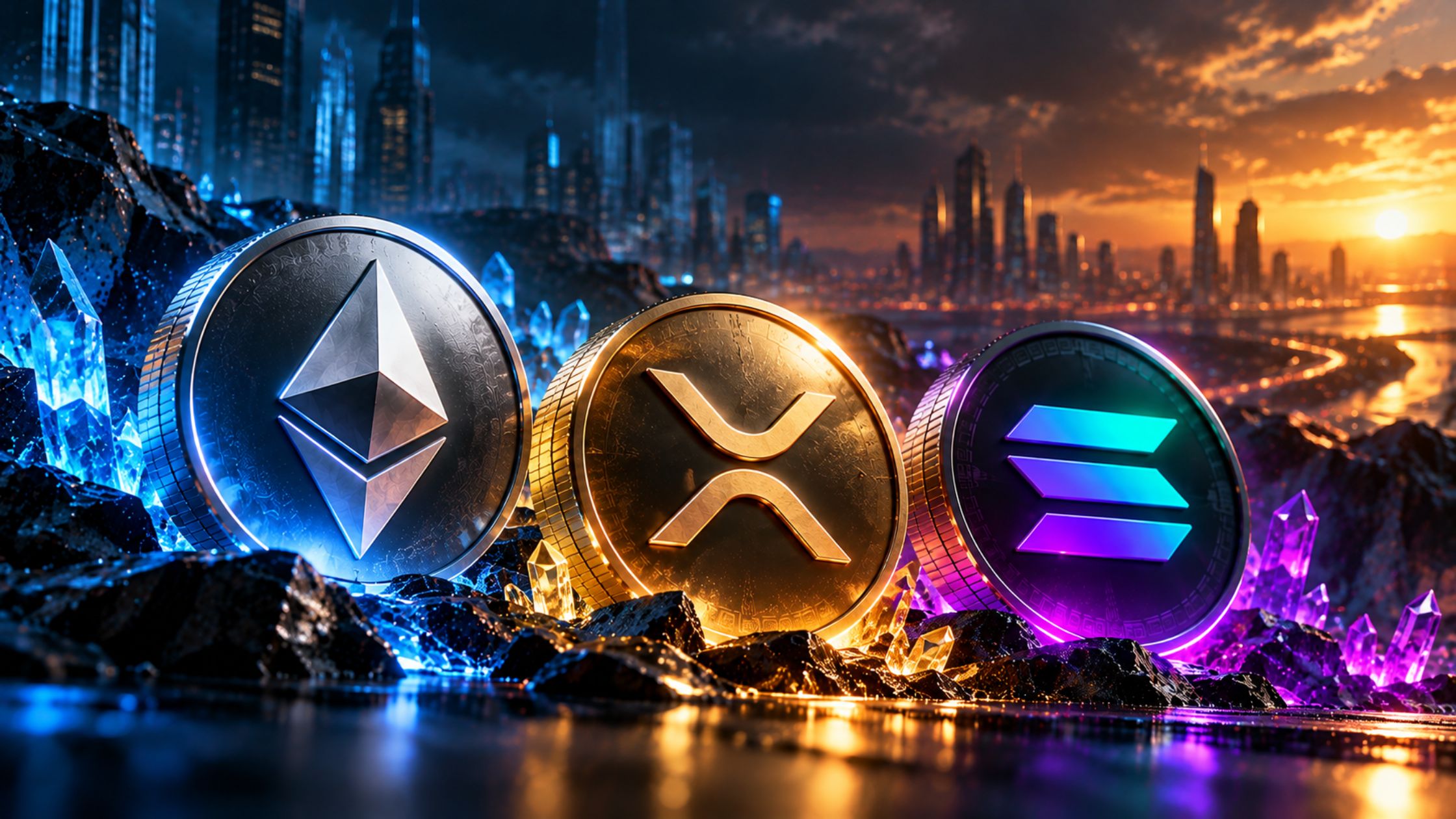 ETH XRP SOL price outlook