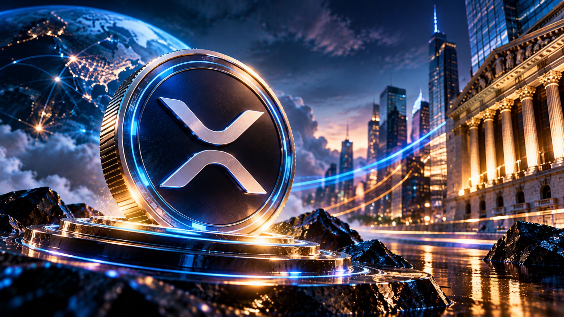 XRP coin showing market developments
