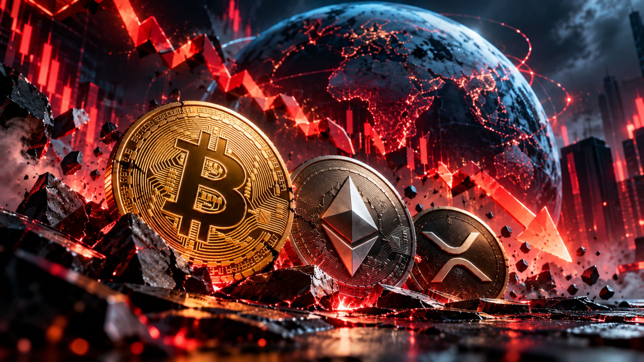 Rate concerns pressure global crypto markets